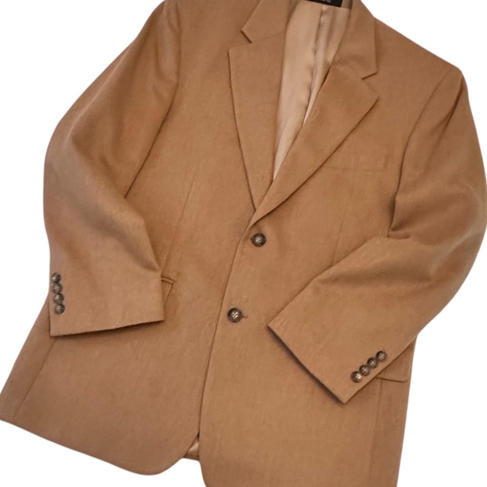 Club Room Sports Jacket Mens 40SH Grandpacore 100% Camel Hair Blazer